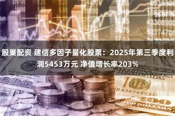 股巢配资 建信多因子量化股票：2025年第三季度利润5453万元 净值增长率203%