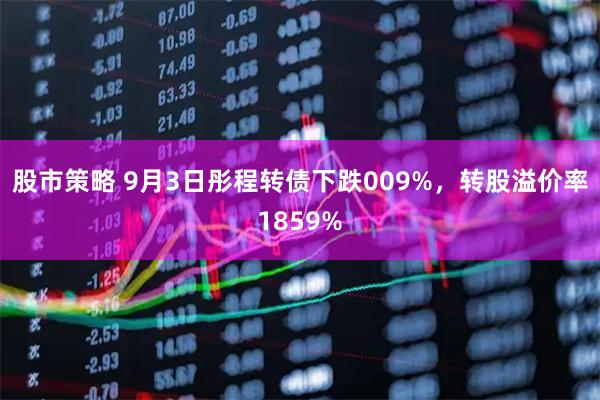 股市策略 9月3日彤程转债下跌009%，转股溢价率1859%