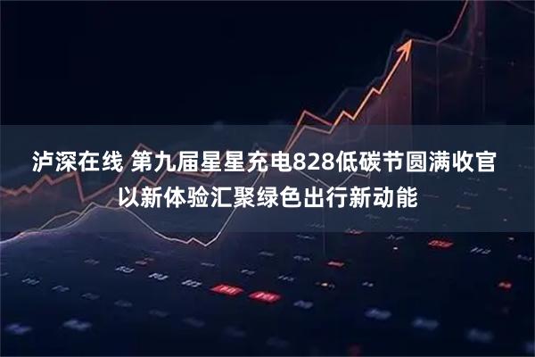 泸深在线 第九届星星充电828低碳节圆满收官 以新体验汇聚绿色出行新动能